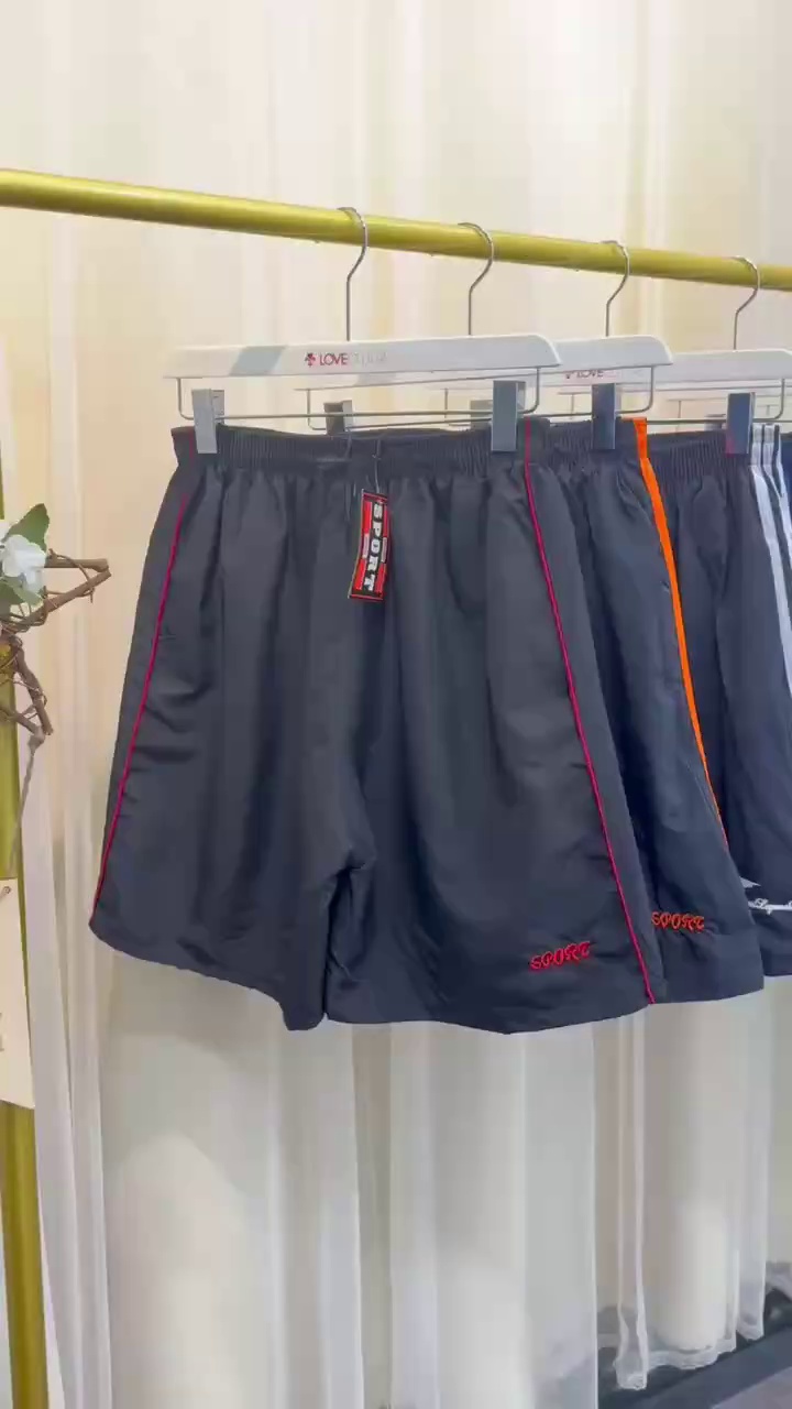 12000 Pieces New Men's 5-inch Casual Sports Pants Embroidered Drawstring One Size Chinese Clothing Stock Lots Wholesale - Image 1