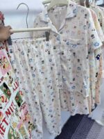 Bulk Wholesale Women's 3-Piece Cloud Cotton Loungewear Pajama Sets Chinese Clothing Stock Lots - Image 3