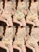 Bulk Wholesale 1200 Sets Women's Summer 2-Piece Cloud Cotton Pajama Set Chinese Clothing Stock Lots - Image 7