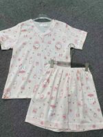 Bulk Wholesale 1200 Sets Women's Summer 2-Piece Cloud Cotton Pajama Set Chinese Clothing Stock Lots - Image 6