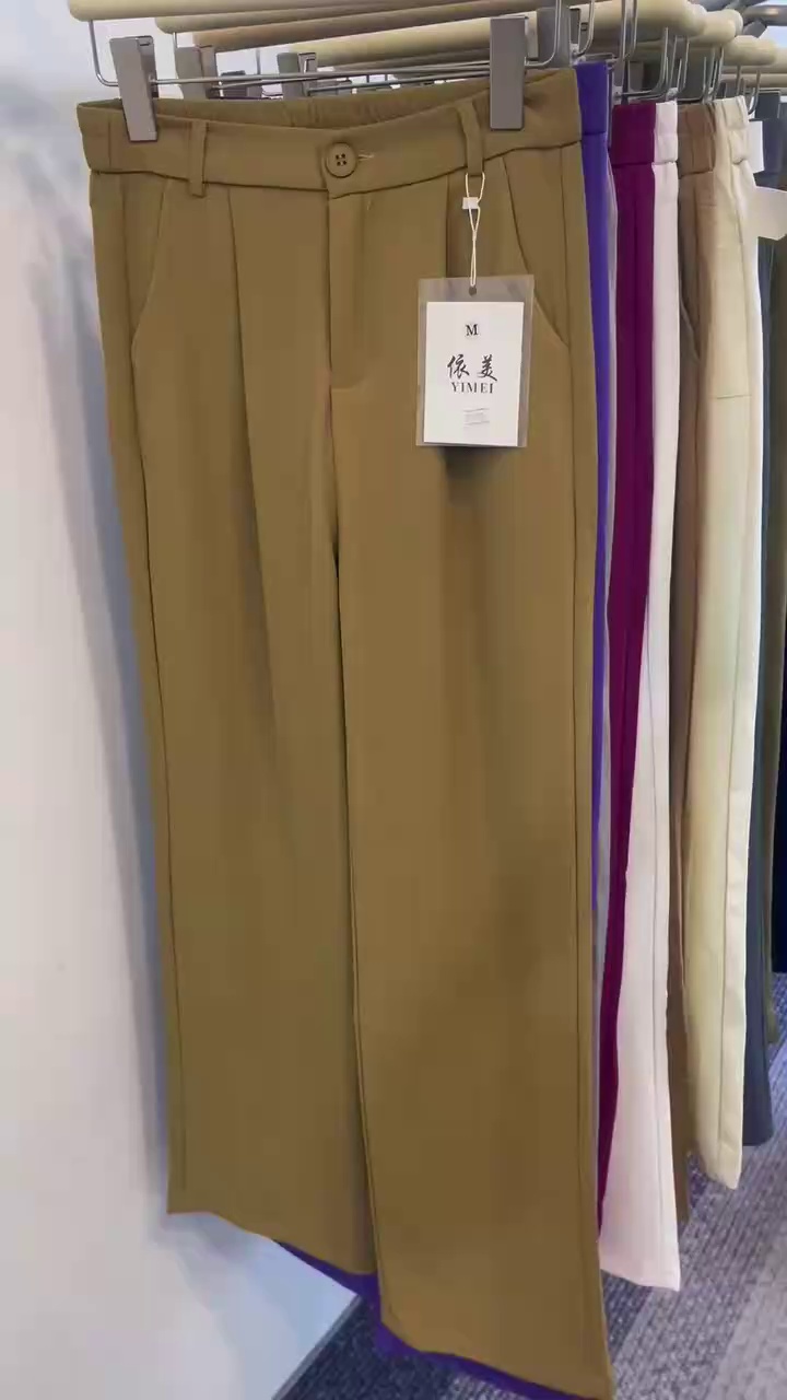 High Quality Plus Size Women's Wide Leg Blazer Pants Chinese Clothing Stock Lots Bulk Wholesale 1500PCS Full Clearing - Image 1