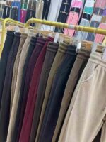 Clearance: 5000pcs Embroidered Letter Modal Cotton Straight Casual Sports Pants For Middle-Aged Elderly, Wholesale Stock Clothing Export - Image 3