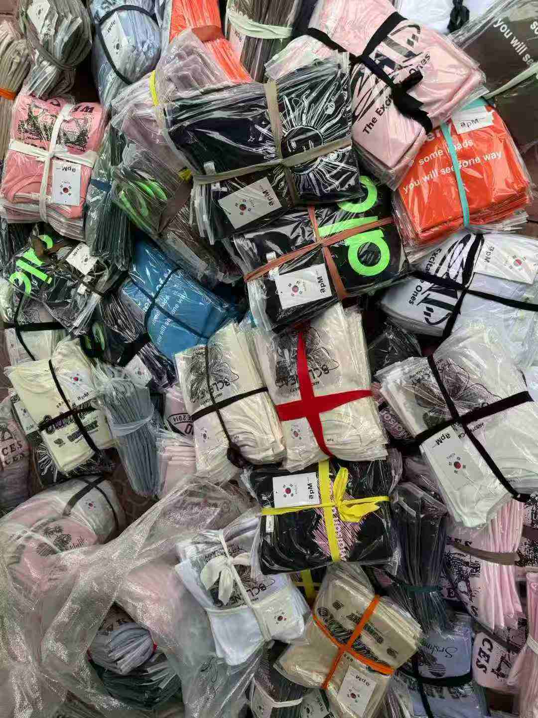 Korean Label Sexy Women's Cotton Short Sleeve T-shirts Bulk Clearance Wholesale Stock Clothing - Image 2