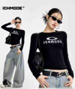 Women's 100% Cotton American Style Slim Long Sleeve T-shirts | Chinese Clothing Stock Lots Wholesale Export - Image 5