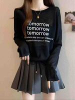 Women's 100% Cotton American Style Slim Long Sleeve T-shirts | Chinese Clothing Stock Lots Wholesale Export - Image 4