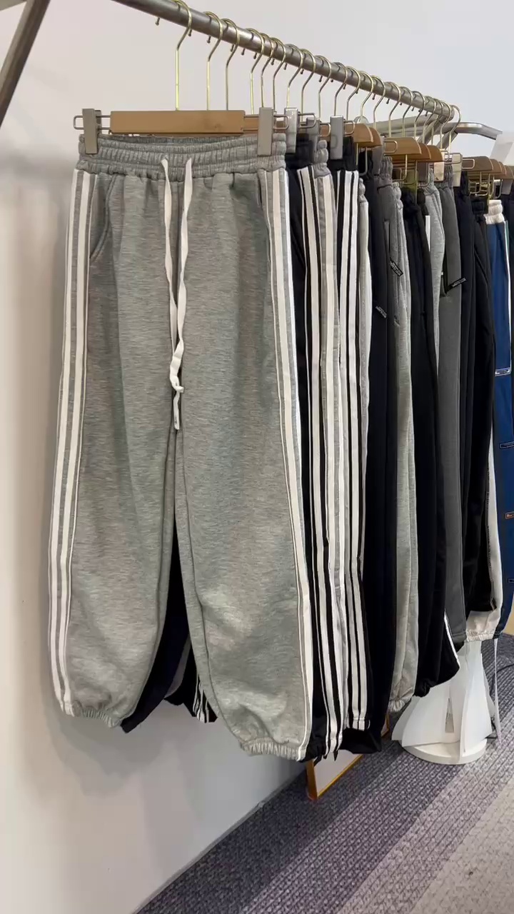 Fall Winter Unisex Sweatpants 4800 Pcs Bulk Clearance Chinese Clothing Stock Wholesale - Image 1