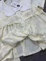 New Summer 3-Piece Pajama Set With Built-in Chest Pads, Cloud Cotton Doll Collar Lace Sleepwear Chinese Stock Wholesale Export - Image 5