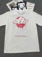 Women's Pure Cotton Short Sleeve Summer T-Shirts Loose Solid White Bulk Wholesale Full Clearance 9.3 CNY/pc - Image 4