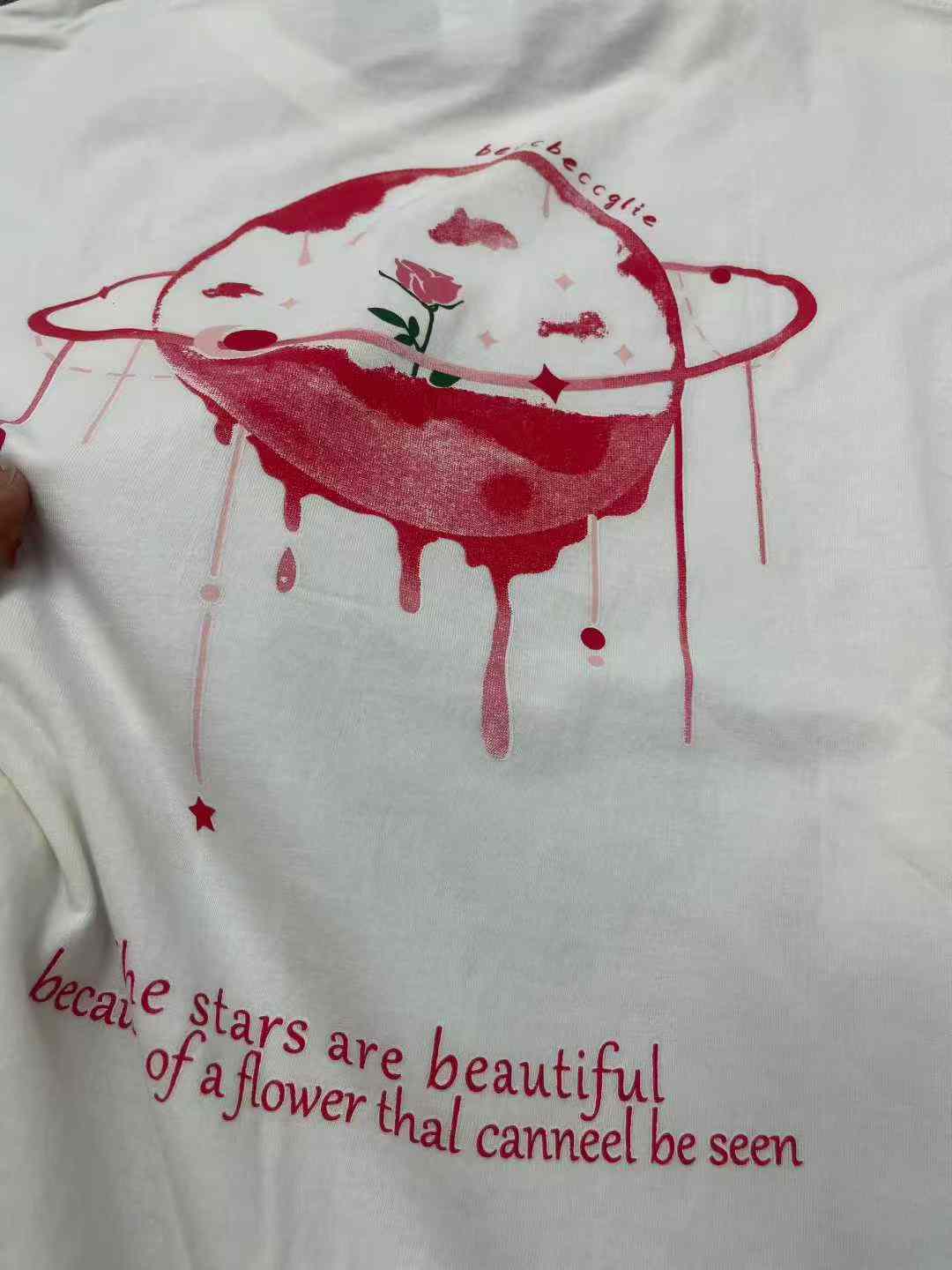 Women's Pure Cotton Short Sleeve Summer T-Shirts Loose Solid White Bulk Wholesale Full Clearance 9.3 CNY/pc - Image 2