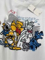 1680 Pcs Bulk 210g Pure Cotton Women's Cartoon Print Loose Short Sleeve T-Shirts Chinese Clothing Stock Lots Wholesale - Image 3