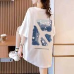 Bulk Wholesale 1200PCS 100% Cotton AB-Side Printed Loose Streetwear Short Sleeve T-Shirts Chinese Clothing Stock Lots - Image 9