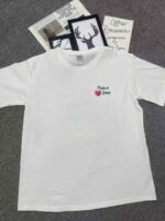 Bulk Wholesale 1800pcs Pure Cotton Loose Niche Japanese Women's Short Sleeve T-Shirts Solid White Stock Lot - Image 5