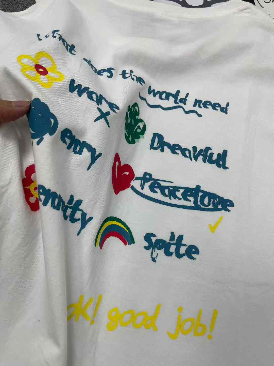 Bulk Wholesale 1800pcs Pure Cotton Loose Niche Japanese Women's Short Sleeve T-Shirts Solid White Stock Lot - Image 2