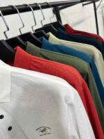 Whole Lot Clearance Branded Men's Polo Collar Long Sleeve T-Shirts 963 Pcs, 14.3 CNY, Thick Mercerized Pique Cotton, 7 Colors Available - Image 6