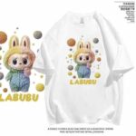 Hot Selling Labubu Printed Short Sleeve T-Shirts | 180g Combed Cotton | Mixed Patterns | Chinese Stock Lot Wholesale Export - Image 9