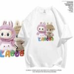 Hot Selling Labubu Printed Short Sleeve T-Shirts | 180g Combed Cotton | Mixed Patterns | Chinese Stock Lot Wholesale Export - Image 8