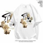 Hot Selling Labubu Printed Short Sleeve T-Shirts | 180g Combed Cotton | Mixed Patterns | Chinese Stock Lot Wholesale Export - Image 4