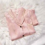 Ins Style Women's Ice Silk Solid Color Pajama Sets Summer Thin Short Sleeve Loungewear, 1200 Sets Full Clearance Bulk Wholesale - Image 5