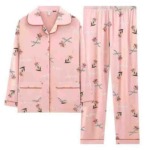 Autumn Women's Loungewear Pajama Set Long Sleeve Long Pants 5400 Pieces Total, Imitation Cotton High Stretch Size M-XXL - Image 4