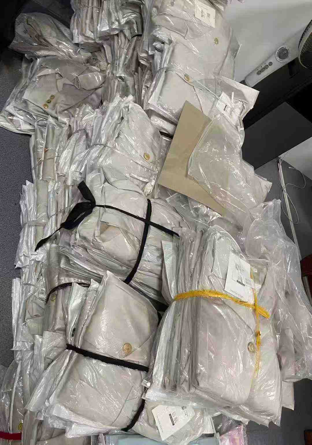 Champagne French Vintage Tweed Blazers For Women | 600pcs Bulk Clearance | S-XL Lined Authentic Outerwear Wholesale - Image 2