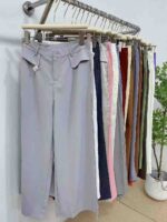 Dopamine Colors High Quality Women's Wide Leg Suit Pants Bulk Chinese Stock Lot For Wholesale - Image 6