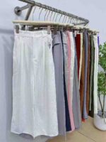 Dopamine Colors High Quality Women's Wide Leg Suit Pants Bulk Chinese Stock Lot For Wholesale - Image 5