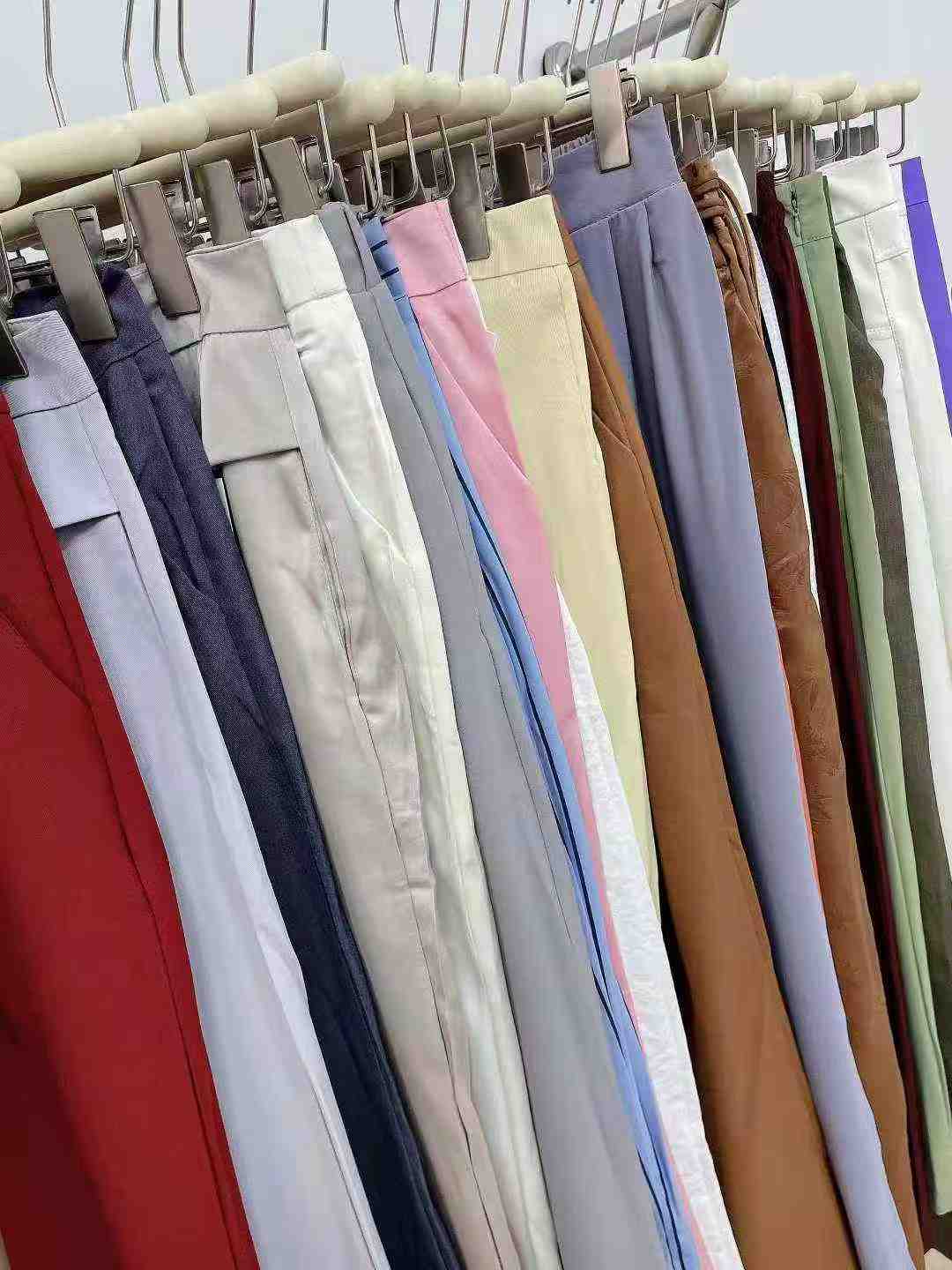 Dopamine Colors High Quality Women's Wide Leg Suit Pants Bulk Chinese Stock Lot For Wholesale - Image 2