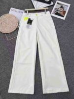 Summer Green Slim Fit 2-Piece Sport Set U-Neck Short Sleeve Top Casual Pants Bulk Stock Wholesale - Image 5