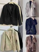 Men's Casual Corduroy Blazer Jacket, 3 Designs 3 Colors, Sizes M-5XL, Thick With Lining, Bulk Stock Lot Wholesale Export - Image 9