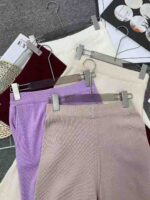 Bulk Clearance Women's Knitted Wide Leg Pants & Skirts Wholesale Stock For Export - Image 6