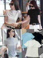 Bulk Clearance 1800 Pieces Pure Cotton High Stretch Short Sleeve T-Shirts Stock Wholesale For Export - Image 6