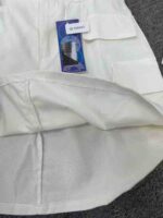 Bulk Clearance 130PCS High Waist Slimming White Denim Cargo A-line Mini Skirts For Wholesale Export - Image 4