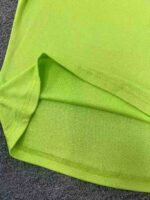 Neon Green U-Neck Women's Short Sleeve T-Shirts New Korean Style Trendy Tops | Bulk Stock Wholesale Clearance - Image 2