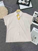 Women's New Summer 100% Cotton Loose Short Sleeve Shirts Office Commuter Bulk Stock Wholesale - Image 4