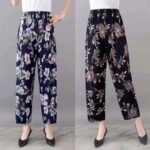 Bulk Clearance Ice Silk Elastic Waist Pants for Middle-Aged & Elderly Women, Chinese Clothing Stock Lots Wholesale Export - Image 3