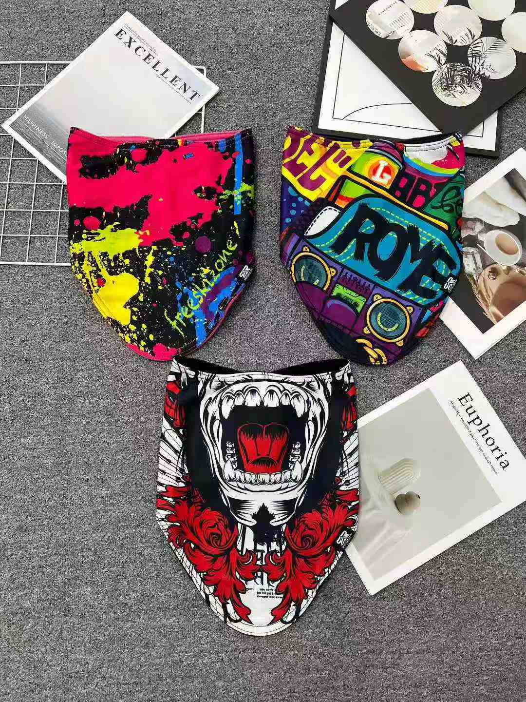 Bulk Winter Thickened 3D Street Style Windproof Neck Gaiter Cycling Face Mask Stock Wholesale - Image 1