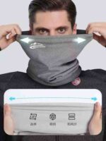 Bulk Wholesale Solid High Elastic Thick Premium German Velvet Multifunctional Neck Gaiter For Outdoor Cycling Hiking Skiing Stock Lot - Image 9