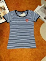 About 2300 Pcs Women's Summer Cotton Striped & Printed Short Sleeve T-Shirts Bulk Clearance Stock - Image 6