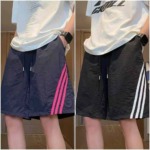 Unisex American Colorblock 3-Stripe Quick Dry 5-inch Casual Beach Shorts, About 800 Pcs Bulk Stock - Image 1