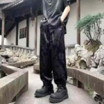 2026 New Men's Chinese Style Dragon Jacquard Ice Silk Straight Casual Pants - 208PCS Stock Lot - Image 8
