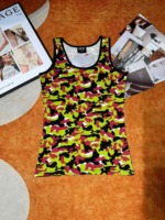 About 1100 Pcs 2026 Summer Camouflage Pure Cotton Women's Breathable Stretchy Tank Top Bulk Stock - Image 5