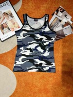 About 1100 Pcs 2026 Summer Camouflage Pure Cotton Women's Breathable Stretchy Tank Top Bulk Stock - Image 4