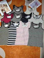 About 3700 Pieces Korean Style Cotton Striped Women's Summer Sleeveless Slim Fit Tank Top Stock Lot - Image 8