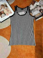 About 3700 Pieces Korean Style Cotton Striped Women's Summer Sleeveless Slim Fit Tank Top Stock Lot - Image 7