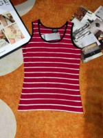 About 3700 Pieces Korean Style Cotton Striped Women's Summer Sleeveless Slim Fit Tank Top Stock Lot - Image 5