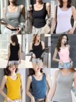 About 2300 Pcs Plain 100% Cotton Women Tank Tops 2026 New Style Sizes S-XXL With Tags Individual Packaging - Image 1