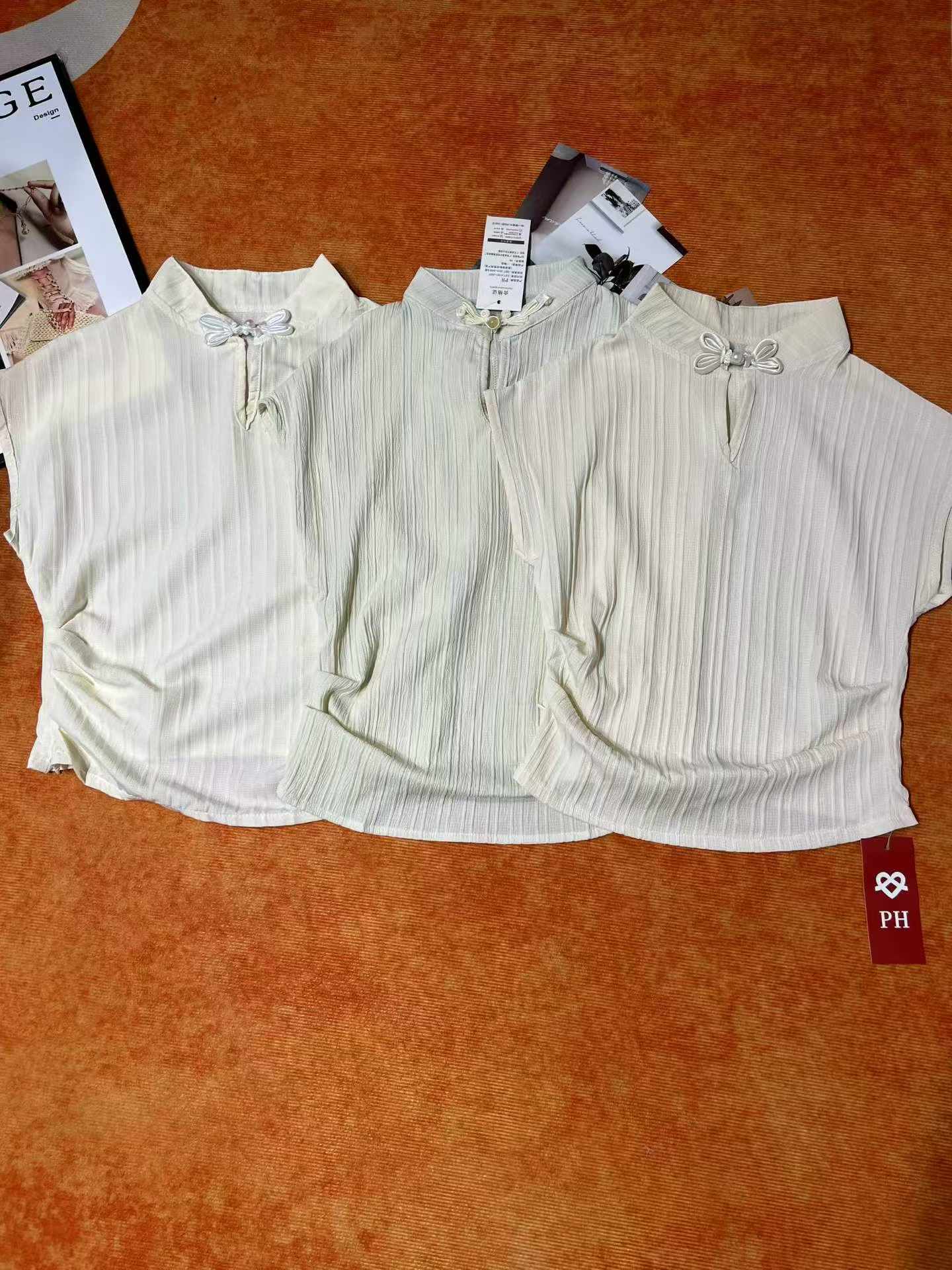 2407 Pieces New Chinese Style Cotton Linen Short Sleeve Blouse for Women 2026 Summer Vintage Frog Button Top for Mamian Skirt - Image 2