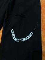 28 Pieces Unisex Trendy Chain Jeans Loose Wide Leg Stock Clearance Wholesale - Image 3