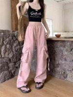 Women's High Waist Wide Leg Quick Dry Cargo Pants 400PCS - Bulk Stock Clearance Wholesale - Image 7