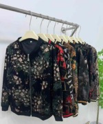 2671 Pieces Spring Autumn Plaid Loose Cardigan Jackets for Middle-aged & Elderly Women Clearance Price 20.5 CNY - Image 5